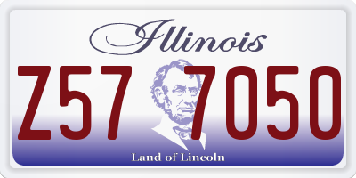 IL license plate Z577050