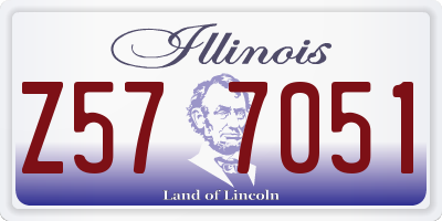 IL license plate Z577051