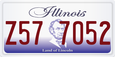 IL license plate Z577052