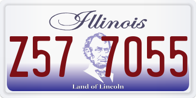 IL license plate Z577055
