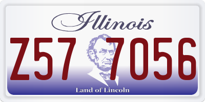 IL license plate Z577056