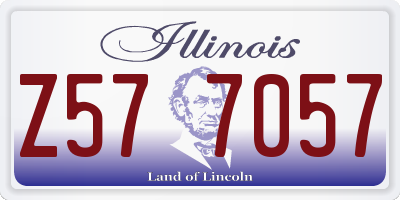 IL license plate Z577057