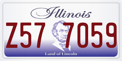 IL license plate Z577059