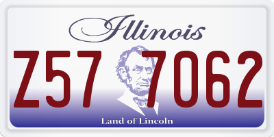 IL license plate Z577062