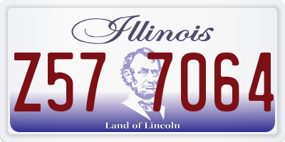 IL license plate Z577064