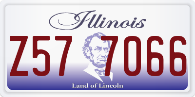 IL license plate Z577066