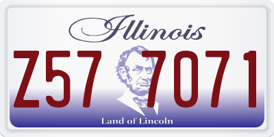 IL license plate Z577071