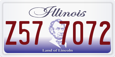 IL license plate Z577072