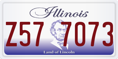 IL license plate Z577073