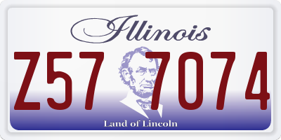 IL license plate Z577074