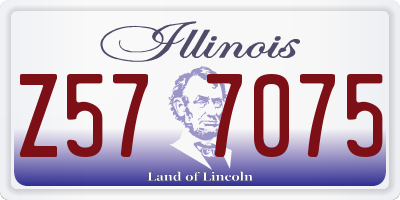 IL license plate Z577075