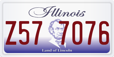 IL license plate Z577076