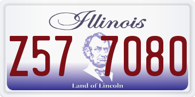 IL license plate Z577080
