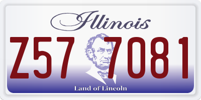 IL license plate Z577081