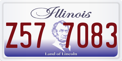 IL license plate Z577083