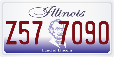 IL license plate Z577090