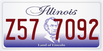 IL license plate Z577092