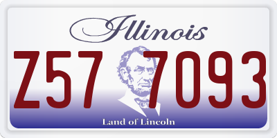 IL license plate Z577093