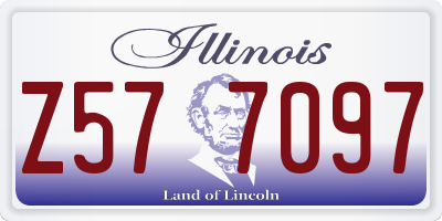 IL license plate Z577097