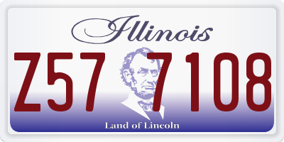 IL license plate Z577108