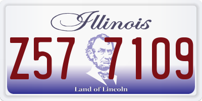 IL license plate Z577109
