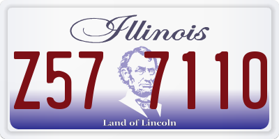 IL license plate Z577110