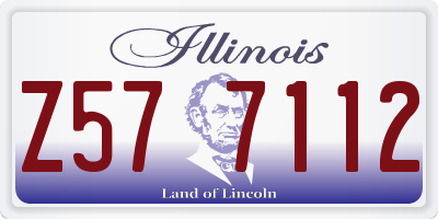 IL license plate Z577112