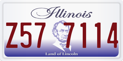 IL license plate Z577114