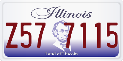 IL license plate Z577115