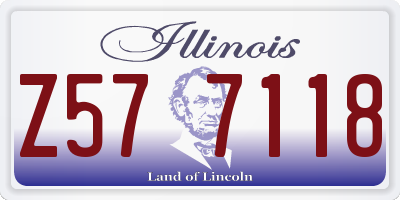 IL license plate Z577118