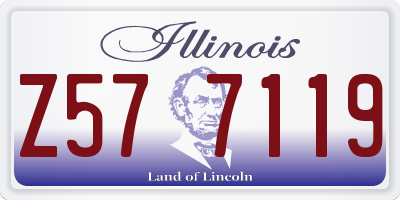 IL license plate Z577119