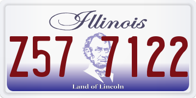 IL license plate Z577122