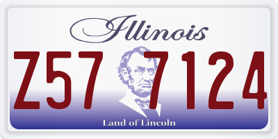 IL license plate Z577124