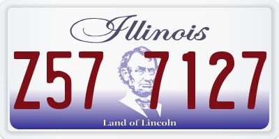 IL license plate Z577127