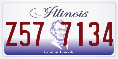 IL license plate Z577134