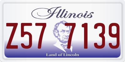 IL license plate Z577139