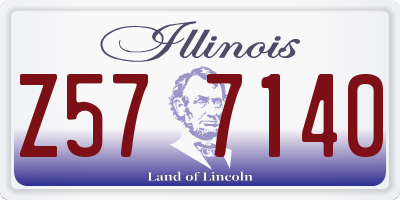 IL license plate Z577140
