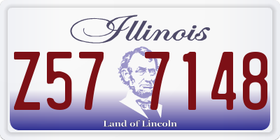 IL license plate Z577148