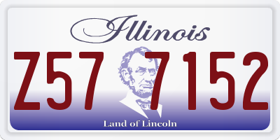 IL license plate Z577152