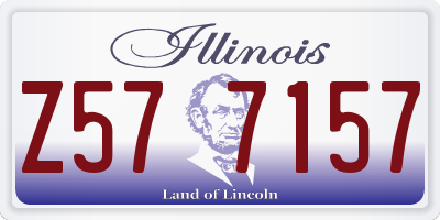 IL license plate Z577157