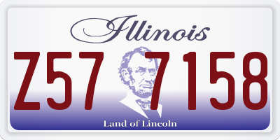 IL license plate Z577158