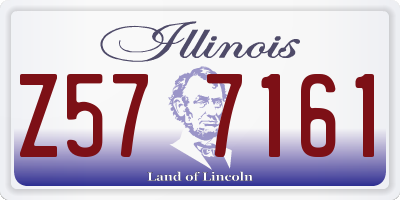 IL license plate Z577161
