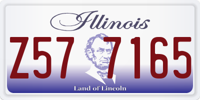 IL license plate Z577165