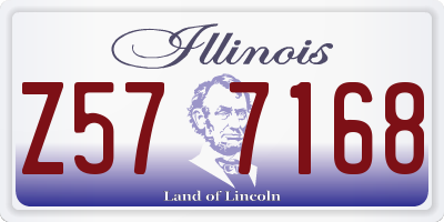 IL license plate Z577168
