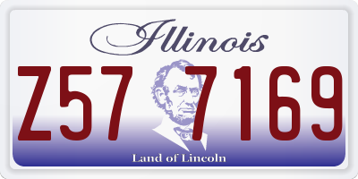 IL license plate Z577169
