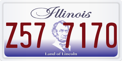 IL license plate Z577170