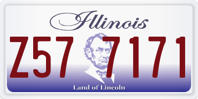 IL license plate Z577171