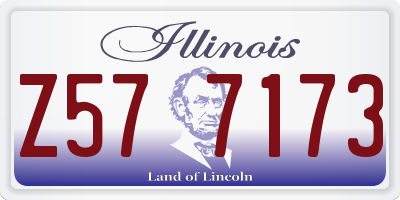 IL license plate Z577173