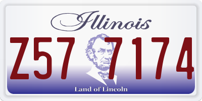 IL license plate Z577174