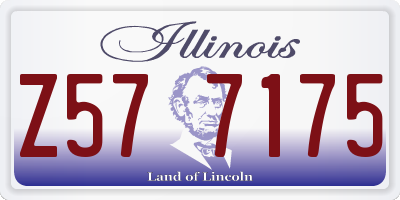 IL license plate Z577175